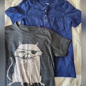 (2) shorts sleeve shirts size 6